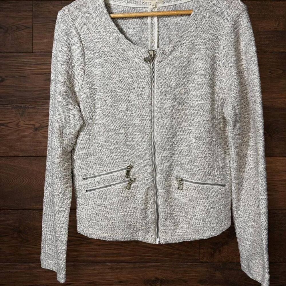 Lou & Grey Women's Grey and White Jacket